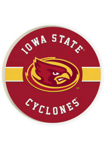 Iowa State Cyclones 2 Pack Color Logo Car Coaster - Red
