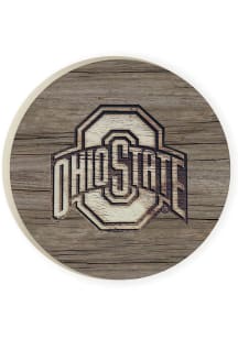 Brown Ohio State Buckeyes Wood Grain Car Coaster
