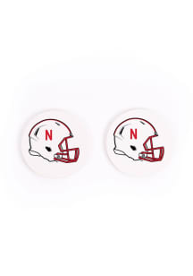 Red Nebraska Cornhuskers Helmet Car Coaster