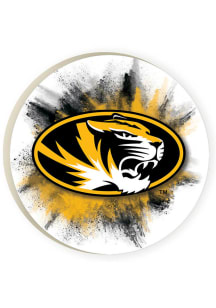 Missouri Tigers Color Burst Car Coaster - Gold