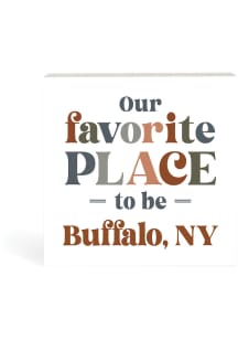 Buffalo Wooden Block Sign