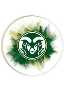 Colorado State Rams 2 Pack Color Burst Car Coaster - Green