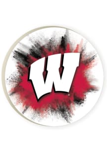 Wisconsin Badgers 2 Pack Woodgrain Car Coaster - Red