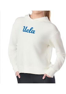 Womens White UCLA Bruins Kadi Waffle Hooded Sweatshirt