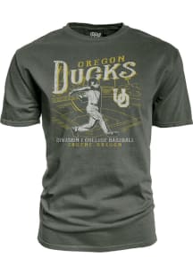 Oregon Ducks Big Ten Baseball Short Sleeve T Shirt - Green