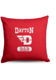 Dayton Flyers Dad 18x18 Throw Pillow - Red