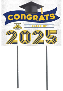 North Carolina A&amp;T State University KH Sports Fan Class of 2025 graduation graphic Yard Sign - Whi..