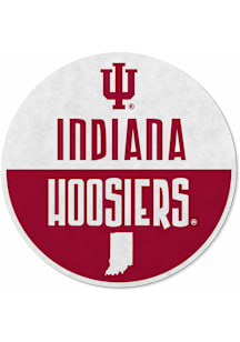 White Indiana Hoosiers Round Classic Pennant