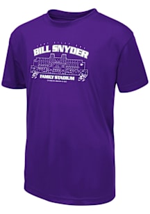 Youth K-State Wildcats Purple Colosseum Snyder Stadium Short Sleeve T-Shirt