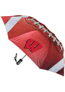 Red Wisconsin Badgers Football Umbrella