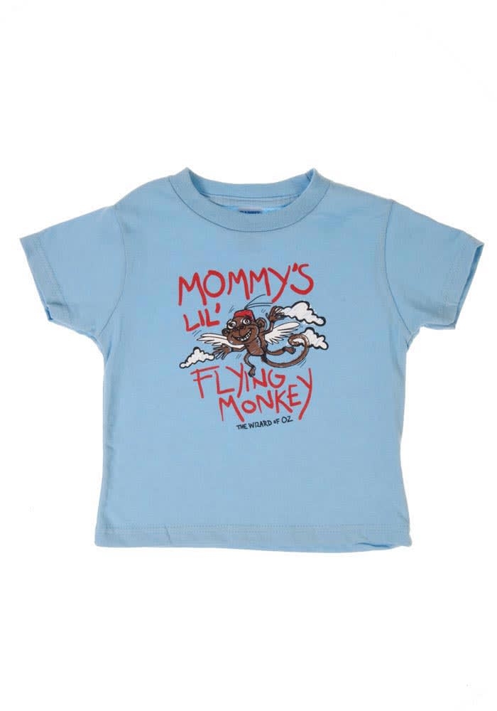 Flying Monkey Wizard of Oz Infant Short Sleeve T-Shirt Light Blue