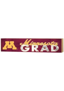 Maroon Minnesota Golden Gophers Grad graduation graphic Sign