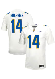 Joshua Guerrier  Mens White Pitt Panthers Football Name And Number Football Jersey
