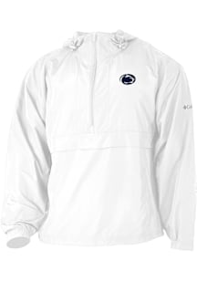 Columbia Penn State Nittany Lions Mens White Heat Seal Prodigy Long Sleeve Qtr Zip Pullover