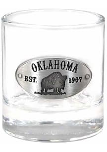 Oklahoma Medallion Rock Glass