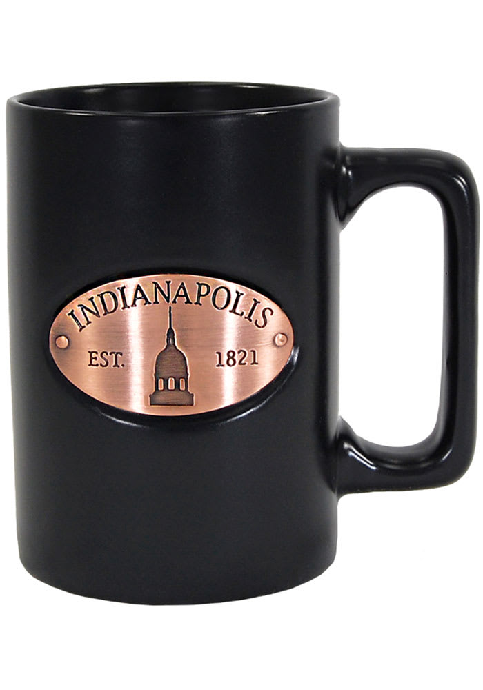 Indiana Black Medallion Mug