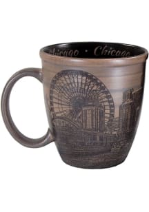 Chicago Sketch 15oz Ceramic Mug - Brown