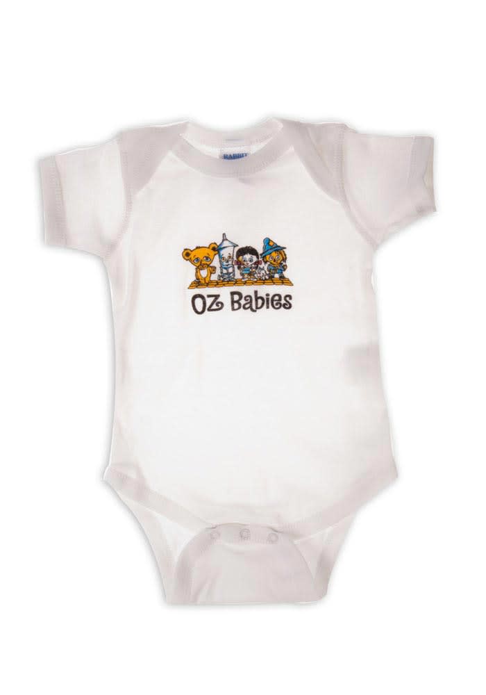 Wizard of Oz Baby White Oz Character Babies Short Sleeve One Piece