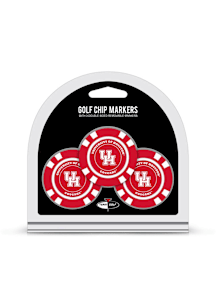 Houston Cougars Poker Chip 3 Pack Golf Ball Marker
