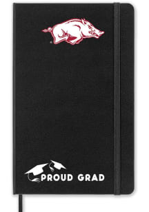 Arkansas Razorbacks Proud Grad team logo Notebook and Folder - Black