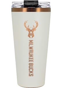 Milwaukee Bucks 32oz Big Slim Stainless Steel Tumbler - White
