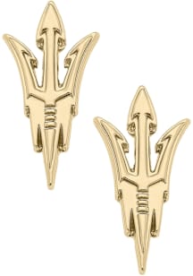 Arizona State Sun Devils Matte Stud Womens Earrings