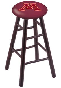 Brown Minnesota Golden Gophers Round Cushion Maple Pub Stool