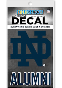Notre Dame Fighting Irish Alumni Auto Decal - Navy Blue
