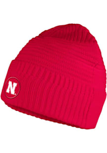 Adidas Nebraska Cornhuskers Red Engineered Beanie Mens Knit Hat
