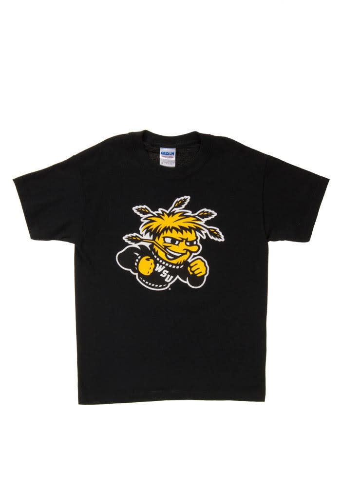 Wichita State Shockers Youth Black Big Mascot Short Sleeve T-Shirt