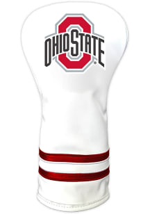 White Ohio State Buckeyes Vintage Driver Golf Headcover