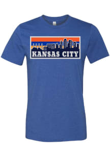 Kansas City Blue Pasta Skyline Short Sleeve T Shirt
