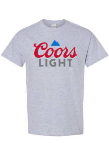 Coors Grey Coors Light Logo Short Sleeve Fashion T Shirt