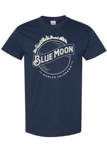 Colorado Navy Blue Blue Moon Logo Short Sleeve Fashion T Shirt