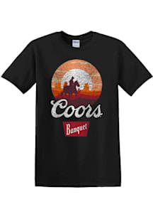 Coors Black Coors Banquet Cowboy Sunset Short Sleeve Fashion T Shirt