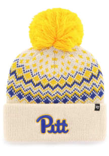 Pitt Panthers 47 Elsa Cuff Womens Knit Hat - Natural