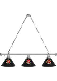 Marine Corps 3 Shade Silver Billiard Lamp