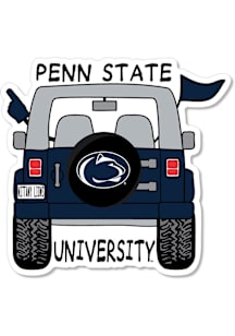 Penn State Nittany Lions 3.5" Jeep Rugged Stickers - Navy Blue