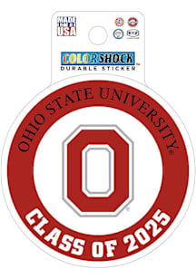 Ohio State Buckeyes Class of 2025 Durable Stickers - Red