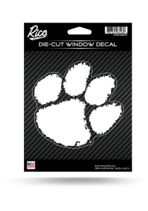Clemson Tigers Carbon Die-Cut Auto Decal - Orange