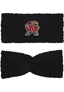 LogoFit Maryland Terrapins Black Adaline Headband Womens Knit Hat