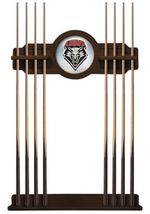 New Mexico Lobos Solid Wood Cue Rack Pool Table