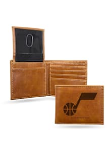 Utah Jazz 2x Champs Embossed Leather Mens Trifold Wallet