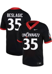 Dino Beslagic Nike Mens Black Cincinnati Bearcats NIL Game Football Jersey