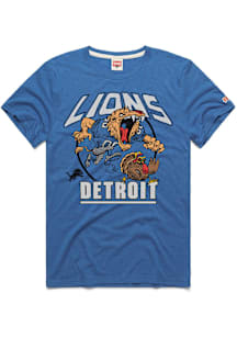 Homage Detroit Lions Blue Feast Mode Short Sleeve Fashion T Shirt