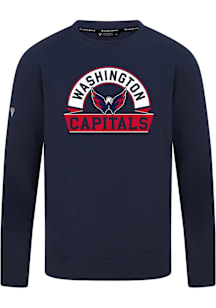 Levelwear Washington Capitals Navy Blue Mandate Banner Arch Long Sleeve T Shirt