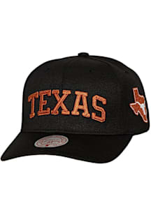 Mitchell and Ness Texas Longhorns Chain Gang Pro Snap Adjustable Hat - Black