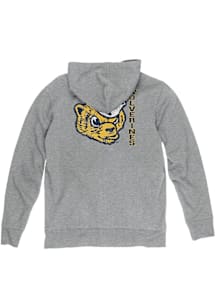 Blue 84 Michigan Wolverines Mens Grey Front Back Laguna Long Sleeve Full Zip Jacket