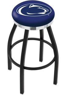 Black Penn State Nittany Lions Chrome Seat Pub Stool