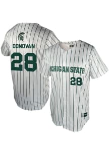 Aidan Donovan Genuine Collective Mens White Michigan State Spartans NIL Jersey